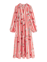Lindex - Long-Sleeved Maxi Dress - Ilga suknelė - Raudona
