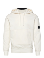 C.P. Company - Diagonal Raised Fleece Hooded Sweatshirt - Džemperis - Kreminė spalva