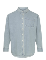 Lauren Women - 2X1 Denim-Wvn-Shirt - Džinsiniai marškiniai - Mėlyna