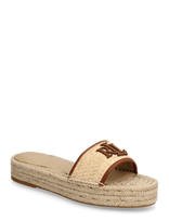 Lauren Ralph Lauren - Txtrd Rff/Sft Npp-Polly 4-Es-Flt - Espadrilės plokščiu padu - Smėlio