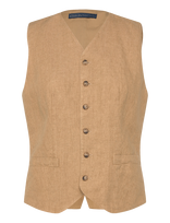 Polo Ralph Lauren - 9/1 Delave Linen-Wvn-Blazer/Sport C - Švarkas be rankovių - Smėlio