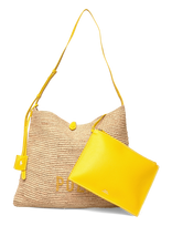 Polo Ralph Lauren - Polo Play Raffia Messenger Bag - Rankinė - Geltona