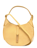 Polo Ralph Lauren - Polo Id Suede Small Shoulder Bag - Rankinė - Geltona