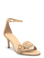 Lauren Ralph Lauren - Textured Raffia-Allie M Flwr-Sn-Hes - Sandalai su kulniukais - Smėlio