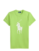 Polo Ralph Lauren - Big Pony Stretch-Cotton Tee - Marškinėliai trumpomis rankovėmis - Žalia
