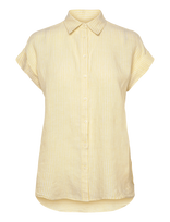 Lauren Ralph Lauren - Tissue Linen-Wvn-Shirt - Marškinėliai trumpomis rankovėmis - Geltona