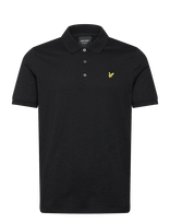 Lyle & Scott - Fine Slub Polo Shirt - Marškinėliai trumpomis rankovėmis - Juoda