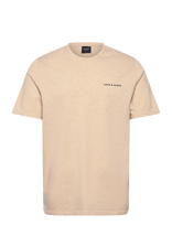 Lyle & Scott - Script T-Shirt - Marškinėliai trumpomis rankovėmis - Smėlio