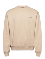 Lyle & Scott - Script Heavyweight Loopback Crew Neck Sweatshirt - Megztinis - Kreminė spalva