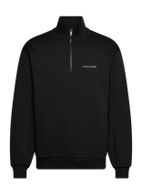 Lyle & Scott - Script Heavyweight Loopback Quarter Zip Sweatshirt - Megztinis - Juoda