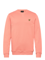 Lyle & Scott - Crew Neck Sweatshirt - Megztinis - Koralinė spalva