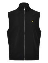 Lyle & Scott - Mesh Back Softshell Funnel Neck Gilet - Sportinė liemenė - Juoda