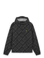 Lyle & Scott - Tartan Hooded Zip Through Jacket - Lengva striukė - Juoda
