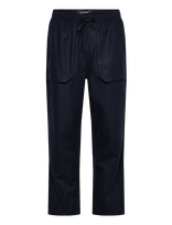 Lyle & Scott - Linen Trousers - Lininės kelnės - Tamsiai mėlyna