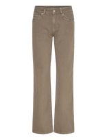 Gina Tricot - Wide Flare Jeans - Platėjančios kelnės - Chaki spalva