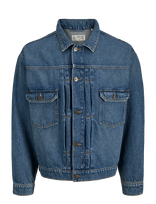 Jack & Jones - Jjimiles Jacket Sq 439 Noos - Džinsinis švarkas be pamušalo - Mėlyna