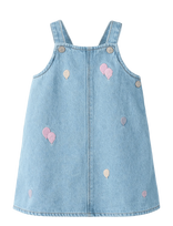 Name It - Nbfsilla Dnm Bib Skirt 4999-Za - Kūdikių suknelė be rankovių - Mėlyna