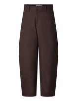 Pieces - Pcrikke Hw Barrel Pants Jrs Noos Bc - Barrel kelnės - Ruda