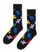 Happy Socks - Chihuahua Sock - Įprastos kojinės - Juoda