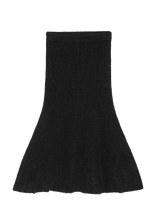 REMAIN Birger Christensen - Knit Midi Skirt - Iki kelių ir midi sijonai - Juoda