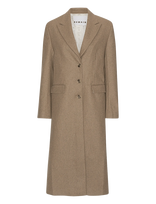 REMAIN Birger Christensen - Wool Semi Fitted Coat - Žieminis paltas - Smėlio