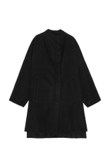 REMAIN Birger Christensen - Drapy Wool Coat - Žieminis paltas - Juoda