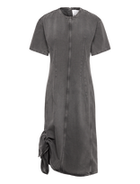 REMAIN Birger Christensen - Drapy Denim Dress - Džinsinė suknelė - Pilka