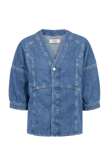 MOS MOSH - Mmbari Crispy Shirt - Džinsiniai marškiniai - Mėlyna