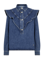 MOS MOSH - Mmirina Denim Shirt - Džinsiniai marškiniai - Mėlyna