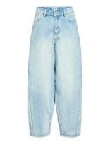 Object - Objmoji Elsa Mw Super Barrel Jeans Noos - Barrel džinsai - Mėlyna