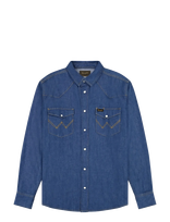 Wrangler - Western Shirt - Džinsiniai marškiniai - Mėlyna