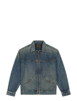 Wrangler - Trailrider Jacket - Džinsinis švarkas be pamušalo - Mėlyna