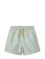 Liewood - Duke Stripe Board Shorts - Maudymosi šortai - Žalia