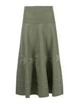 Maison Labiche - Portalis Palm - Iki kelių ir midi sijonai - Chaki spalva