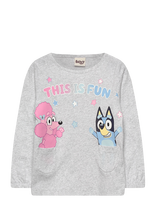 Bluey - Tshirt - Ilgarankoviai marškinėliai - Pilka