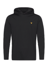 Lyle & Scott Sport - Golf Core Midlayer Hoodie - Sportinis džemperis su gobtuvu - Juoda