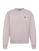 Lyle & Scott - Heavy Laundered Crew Neck Sweatshirt - Megztinis - Violetinė