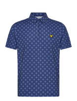 Lyle & Scott Sport - Golf Argyle Print Polo - Sportiniai trumparankoviai polo marškinėliai - Tamsiai mėlyna