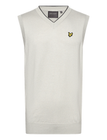 Lyle & Scott Sport - Golf V Neck Light Weight Vest - Megzta liemenė - Kreminė spalva