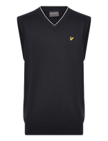 Lyle & Scott Sport - Golf V Neck Light Weight Vest - Megzta liemenė - Tamsiai mėlyna