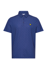 Lyle & Scott Sport - Golf Cross Print  Polo - Sportiniai trumparankoviai polo marškinėliai - Tamsiai mėlyna