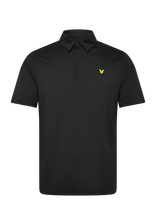 Lyle & Scott Sport - Golf Concealed Placket Polo Shirt - Sportiniai trumparankoviai polo marškinėliai - Juoda