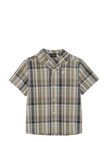 Lyle & Scott - Ss Check Linen Blend Shirt - Marškiniai trumpomis rankovėmis - Marga / raštuota