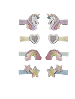 Mimi & Lula - 8 Hair Clips - Mini Dreamy My Little Unicorn - Plaukų segtukas - Marga / raštuota