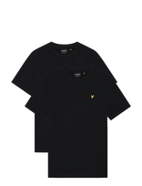 Lyle & Scott - 2-Pack Plain T-Shirt - Marškinėliai trumpomis rankovėmis - Juoda