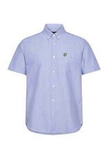 Lyle & Scott - Short Sleeve Oxford Shirt - Marškiniai trumpomis rankovėmis - Mėlyna