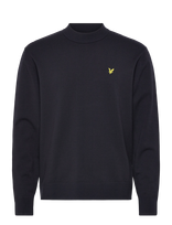 Lyle & Scott - Relaxed Mock Neck Jumper - Apvalios apykaklės megztinis - Tamsiai mėlyna