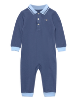 Gant Kids - Polo Collar Romper - Marškinėliai ilgomis rankovėmis - Mėlyna