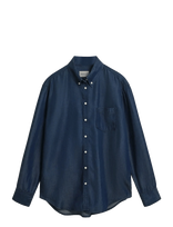Gant - Indigo Shirt - Džinsiniai marškiniai - Mėlyna