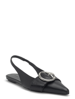 Filippa K - Sling Back Flats - Plokščiapadžiai bateliai su dirželiu - Juoda